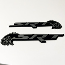 SRT Trackhawk 3D Badge Black vs Grey Fender Badges Emblem 3
 2