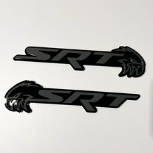 SRT Trackhawk 3D Badge Black vs Grey Fender Badges Emblem 3
 5