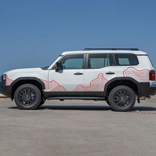 Toyota Land Cruiser Side Doors Topographic Map Decals Vinyl Stickers Graphic
 2