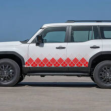 Toyota Land Cruiser Side Doors Ornament Style Decals Vinyl Stickers Graphic
 2