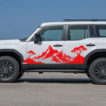 Toyota Land Cruiser Side Doors Ornament Style Decals Vinyl Stickers Graphic
 3