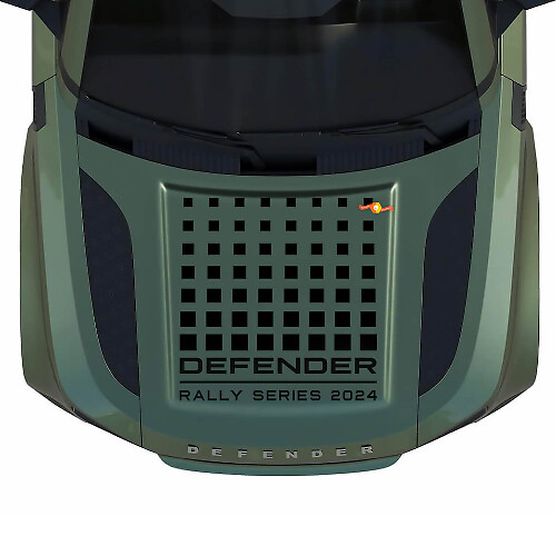 Checkered Hood Vinyl Decal For Land Rover Defender 