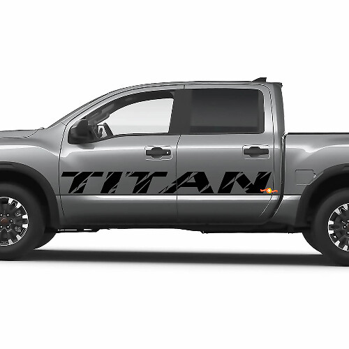 Nissan Titan Side Doors Panel Vinyl Stickers Decals Graphics
