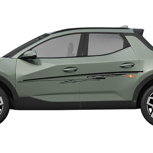 Rally Side Doors Vinyl Stickers Decal Graphic fit to Hyundai Santa Cruz

