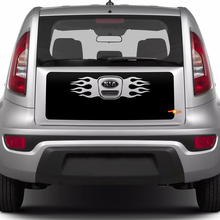 Rear Trunk Vinyl Wrap Decal Sticker for Kia Soul 2
 3