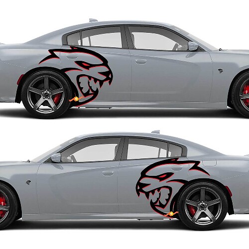 Hellcat Huge Redeye Side Decals Stickers 2 for Dodge Challenger or Charger
