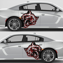 Wildcat Side Vinyl Decals Kit for Dodge Challenger or Charger_3