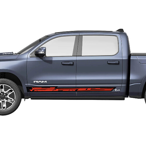 Side Doors Stripes for Dodge RAM 1500 REV Vinyl Decals Stickers Graphics 2
