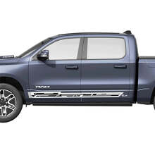 Geometric Side Doors Rocker Stripes Vinyl Decals Stickers Graphics 2 for Dodge Ram 1500 REV 3