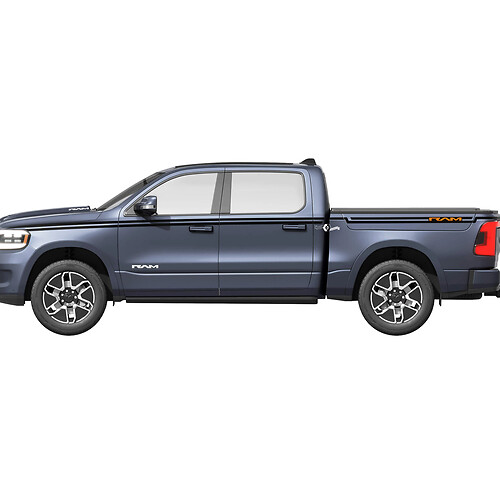 Side Pin Stripes Vinyl Decals Stickers Graphics Dodge RAM 1500 REV
