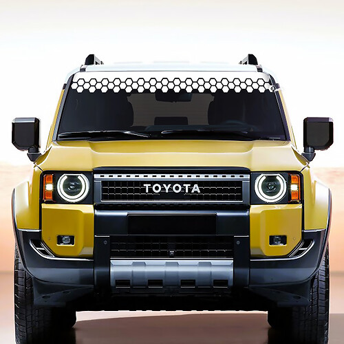 Toyota Land Cruiser Windshield Decal Honeycomb Vinyl Stickers Graphic
 1