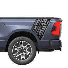 Rear Side Truck Stripes Rocker for Dodge RAM 1500 REV Vinyl Decals Stickers Graphics 2
 2