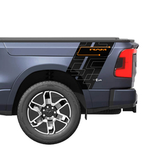 Rear Side Truck Stripes Rocker for Dodge RAM 1500 REV Vinyl Decals Stickers Graphics 3
 2