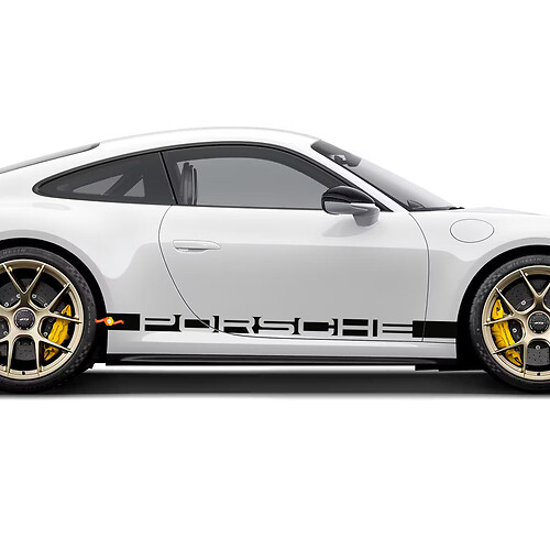 Porsche 911 Side Stripes Kit Decal Sticker
 1