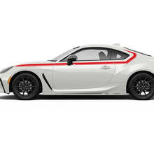 Accents Latéraux de Portes Bandes de Course Graphiques Décalcomanies Autocollants 2 pour Toyota GR86 3