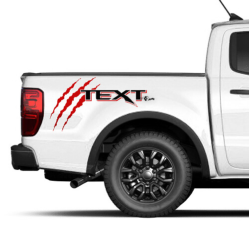 Ford F150 Raptor Claw 2 Colours Bedside Graphics Decal sticker
