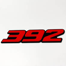 392 Raised 3D Red and Black Fender Tailgate Front Grille Badge_4