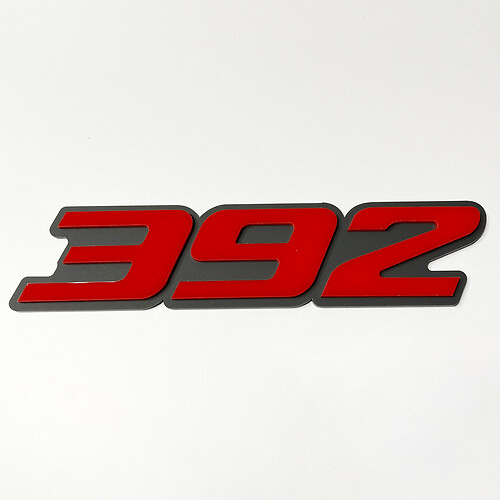 392 Hemi 3D Badge - Custom Fender Grille Tailgate Badges Emblem
 1
