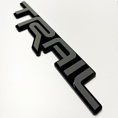 TRAIL 3D Badge – Custom Fender Tailgate Front Grille Badges Emblem for Toyota TRD
