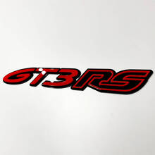 Emblème 3D GT3 RS – Badge personnalisé pour aile, hayon, calandre avant pour Porsche GT3 RS 2