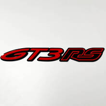 Emblème 3D GT3 RS – Badge personnalisé pour aile, hayon, calandre avant pour Porsche GT3 RS 5
