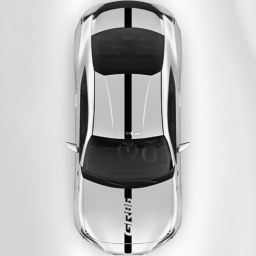 Toyota GR86 Hood Roof Trunk Racing Stripes Graphics Decals Stickers
