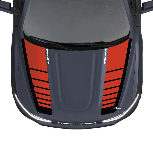 Hood Stripes for Dodge RAM 1500 REV Vinyl Decals Stickers Graphics 2
