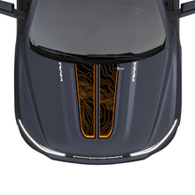 Hood Dual Stripes Topographic map for Dodge RAM 1500 REV Vinyl Decals Stickers Graphics
 2