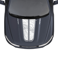 Hood Dual Stripes Topographic map for Dodge RAM 1500 REV Vinyl Decals Stickers Graphics
 3