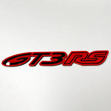 GT3 RS 3D Badge – Custom Guard Tailgate Front Grille Badges Emblem 2 for Porsche GT3 RS 3
