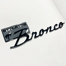 Bronco Badlands Fender Badges Tailgate Emblem 3D Badge Black vs Grey
 2
