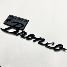 Bronco Badlands Fender Badges Tailgate Emblem 3D Badge Black vs Grey
 4