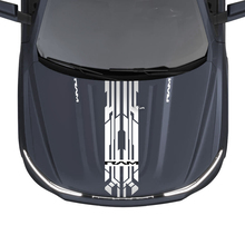Hood Central Modern Stripes for Dodge RAM 1500 REV Vinyl Decals Stickers Graphics
 2