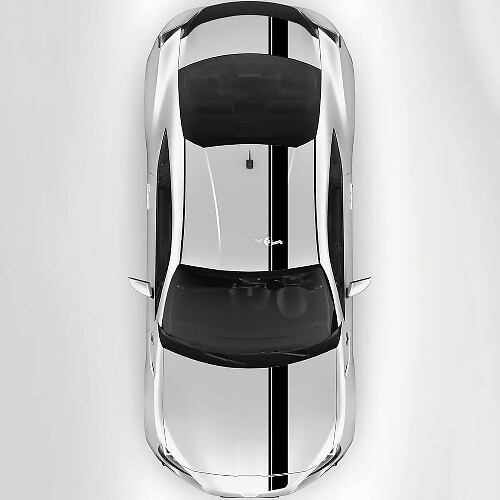 Racing Hood Roof Trunk Stripes Vinyl Decals Kit For Toyota GR86