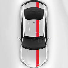 Racing Hood Roof Trunk Stripes Vinyl Decals Kit For Toyota GR86_2
