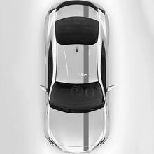 Racing Hood Roof Trunk Stripes Vinyl Decals Kit For Toyota GR86_3