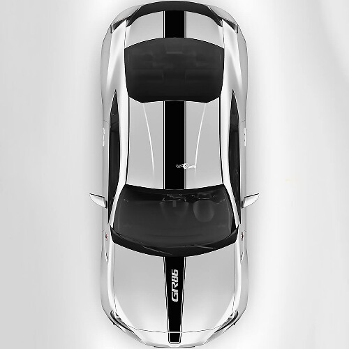Toyota GR86 Hood Roof Trunk Racing Stripes Graphics Decals Stickers 4
