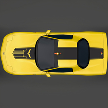 Chevy Corvette C5 Hood Decal Stripes Jake Skull
 2