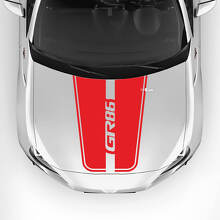GR86 Logo Bonnet Racing Stripes Graphics Decals Stickers 2 For Toyota GR86 3