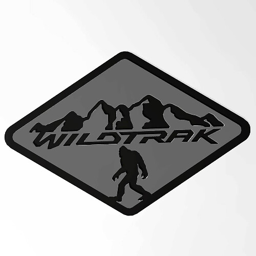 Bronco Badlands Fender Badges Tailgate Emblem 3D Badge Black vs Grey
