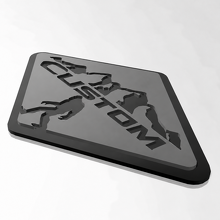 Wildtrak Custom Mountains Bigfoot 3D Fender Tailgate Badge for Ford Bronco_2