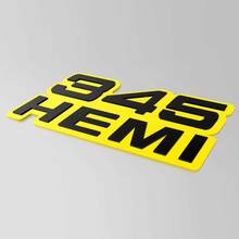 345 Hemi 3D Badge - Custom Fender Grille Tailgate Badges Emblem
 2