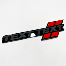 Scat Pack Style TEXT TEXT Red Hash 3D Fender Tailgate Front Grille Badge_7
