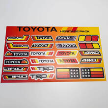 Toyota Heritage Retro 4WD TRD Style Sticker Pack Vinyl Decals_2