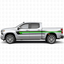 Retro Upper Beltline Door & Bedside Vinyl Stripes for Chevrolet Silverado 1500 T1XX 2019-2026_3
