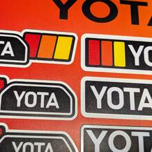 Yota Heritage Retro Vintage Old Style Sticker Pack Decals Graphics for Toyota
 2