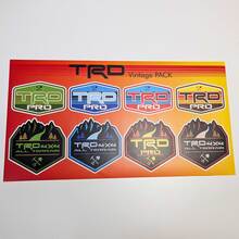 TRD Heritage Retro Vintage Old Style Sticker Pack Decals Graphics
 2