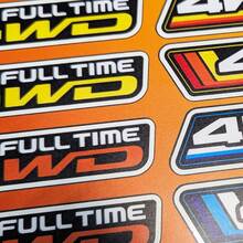 4WD Heritage Retro Vintage Old Style Sticker Pack Decals Graphics for Toyota Trucks
 2