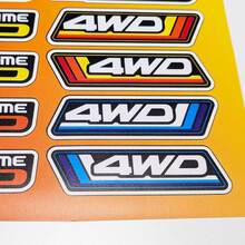 4WD Heritage Retro Vintage Old Style Sticker Pack Decals Graphics for Toyota Trucks
 3