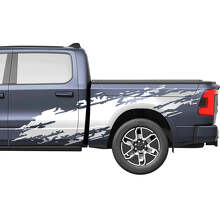 Splash Side Doors Truck Vinyl Decals Stickers Graphics for Dodge RAM 1500 REV
 2